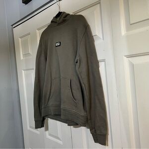 Well Known Studios Pullover Hoodie Sweatshirt Gray Grey Green Size Medium Mens